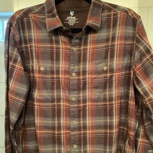 Kuhl long sleeve ‘FUGITIVE’ flannel — size medium